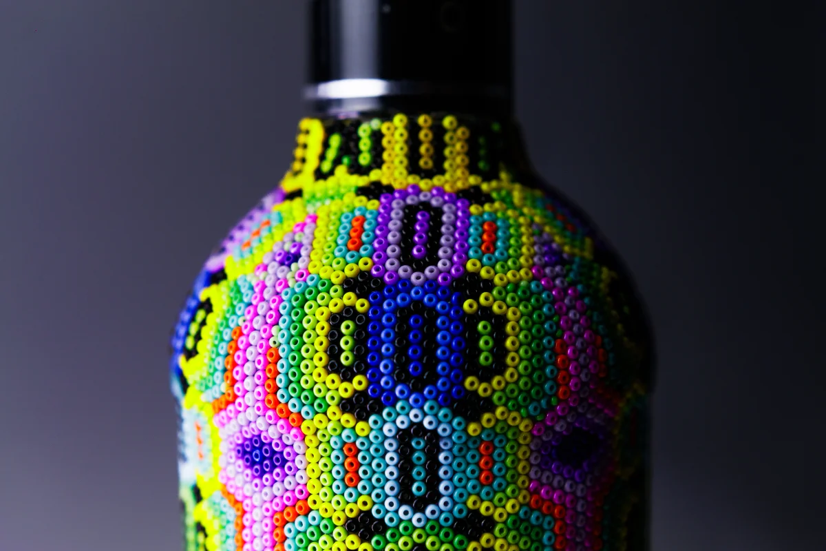 Detalle de arte huichol